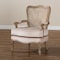 Baxton Studio Vallea Beige Velvet Upholstered White-Washed Oak Wood Armchair 156-9494 - alternate 9